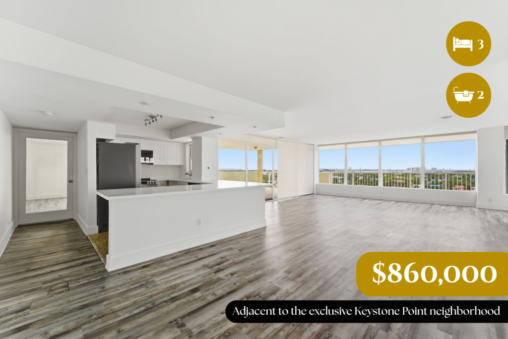 2000 ne 135th PH living room - $860,000